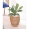 Vintiquewise Water Hyacinth Round Floor Planter with Metal Pot, Small QI003547.S - alternate 2